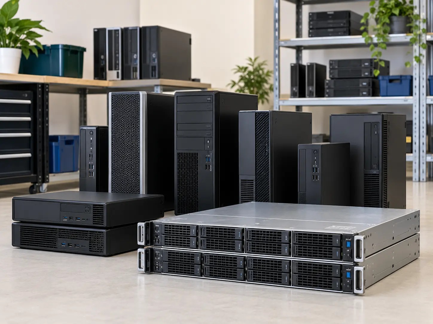 Computadores y servidores preparados para recuperación